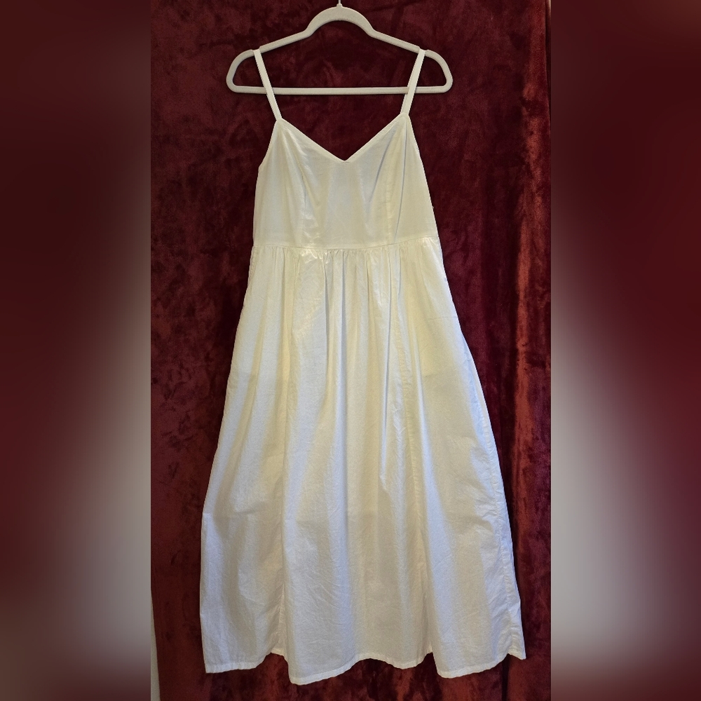 NWT Old Navy lined white dress